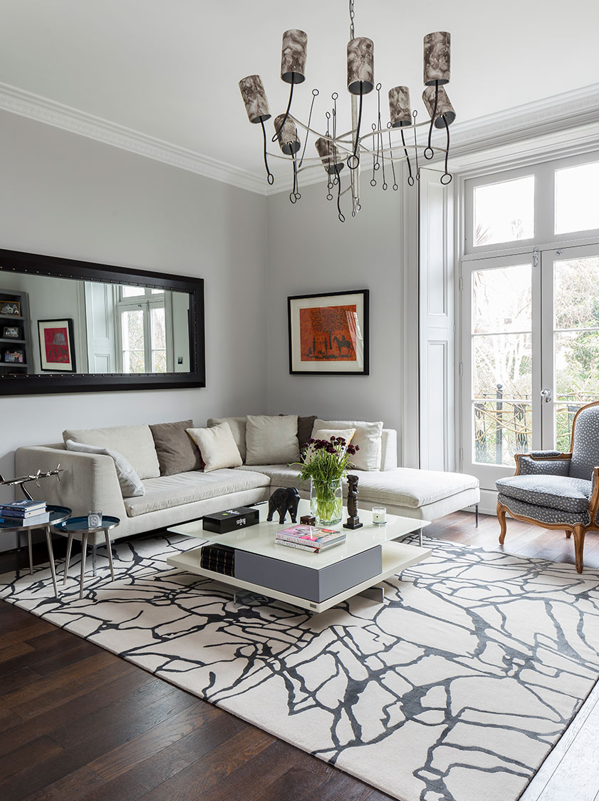 Bespoke living room interior design, London
