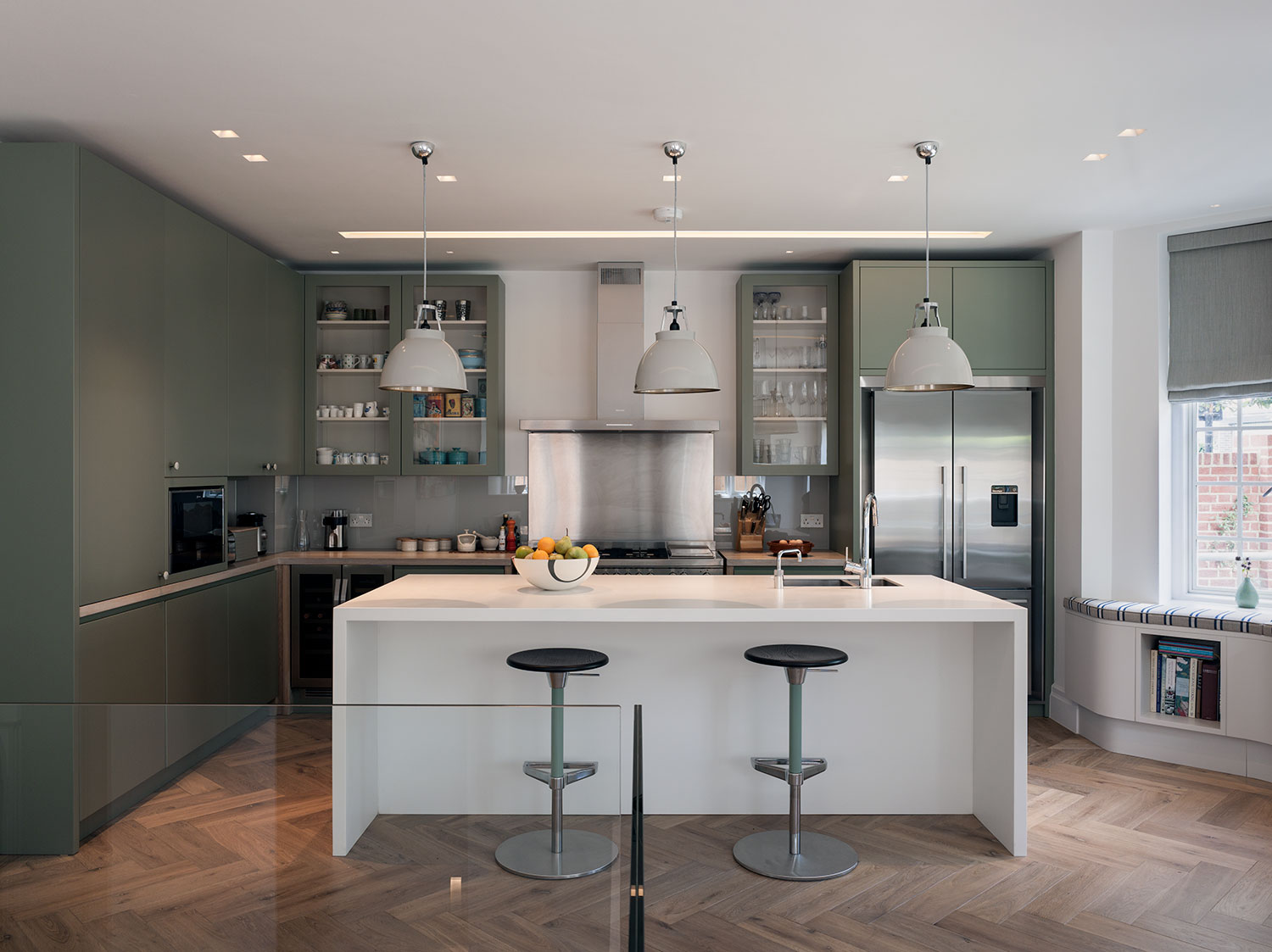 Luxury interior design kitchen, Belsize Park, London