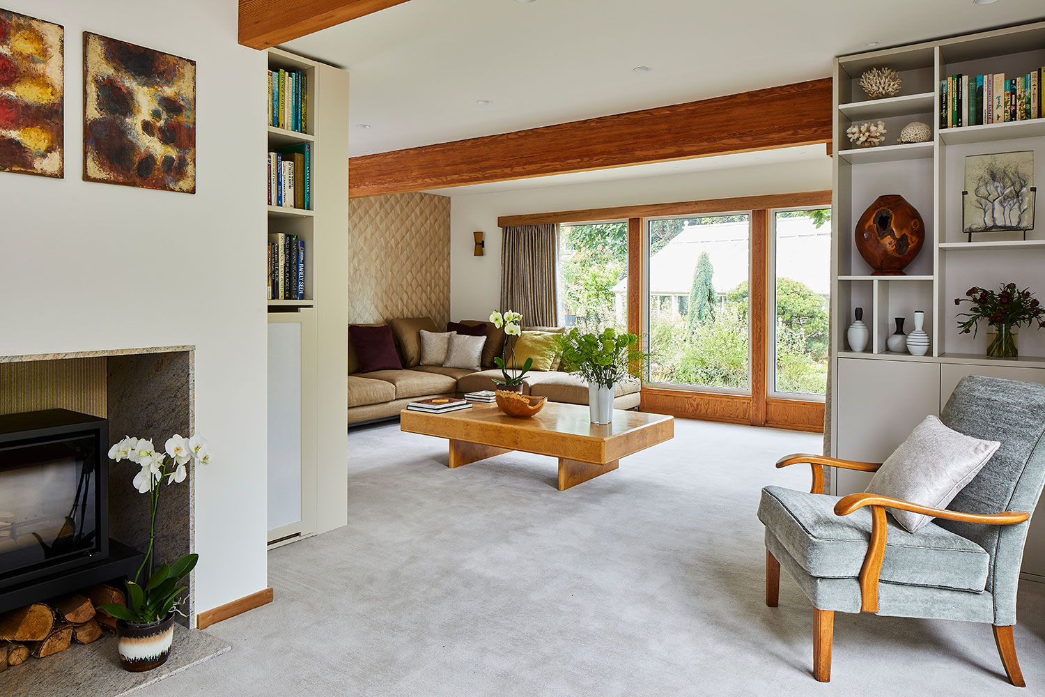 Luxury open plan living space interior design, Kent
