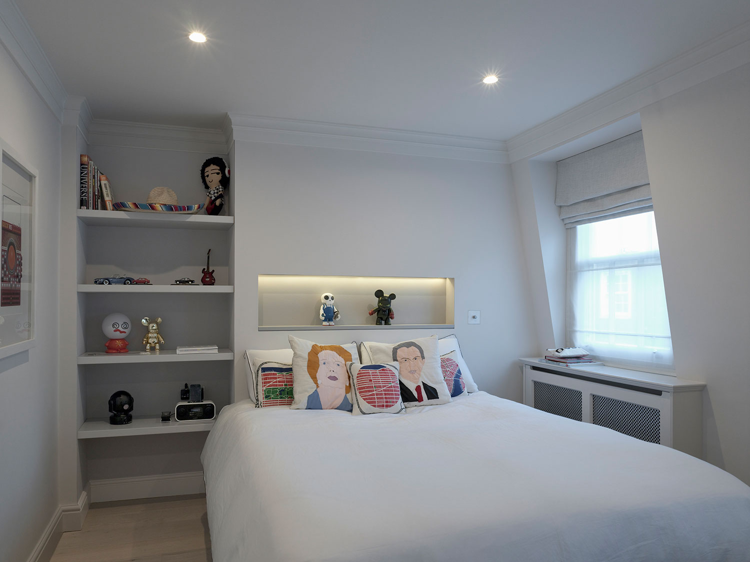 Bespoke bedroom interior design, Fitzrovia, London