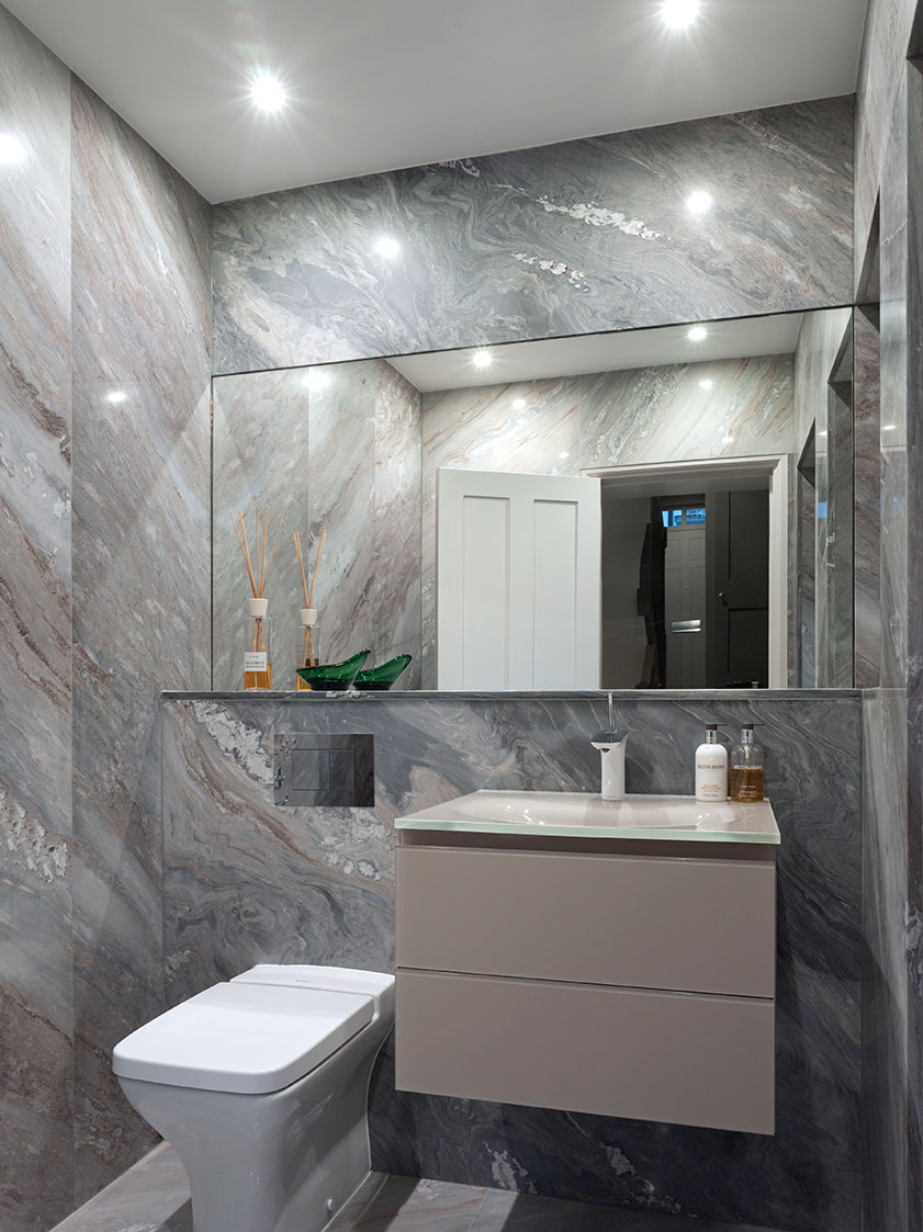 Luxury bathroom refurbishment, Fitzrovia, London